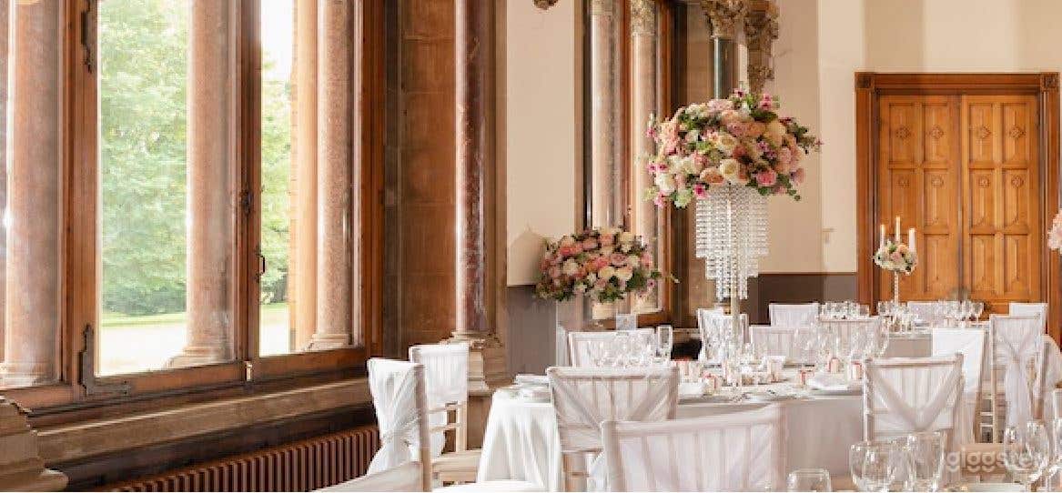 The Dining Room with Rich Decoration and Fireplace Photo 4