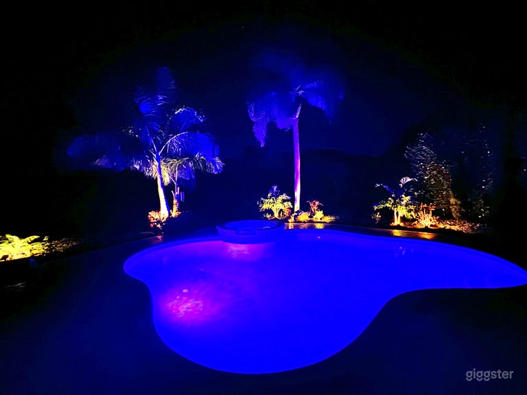  Tropical oasis with old Florida scenic view 