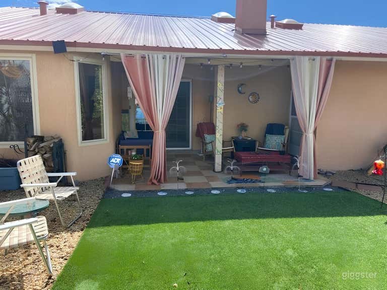  Whimsical Backyard with Hawaiian Mural 