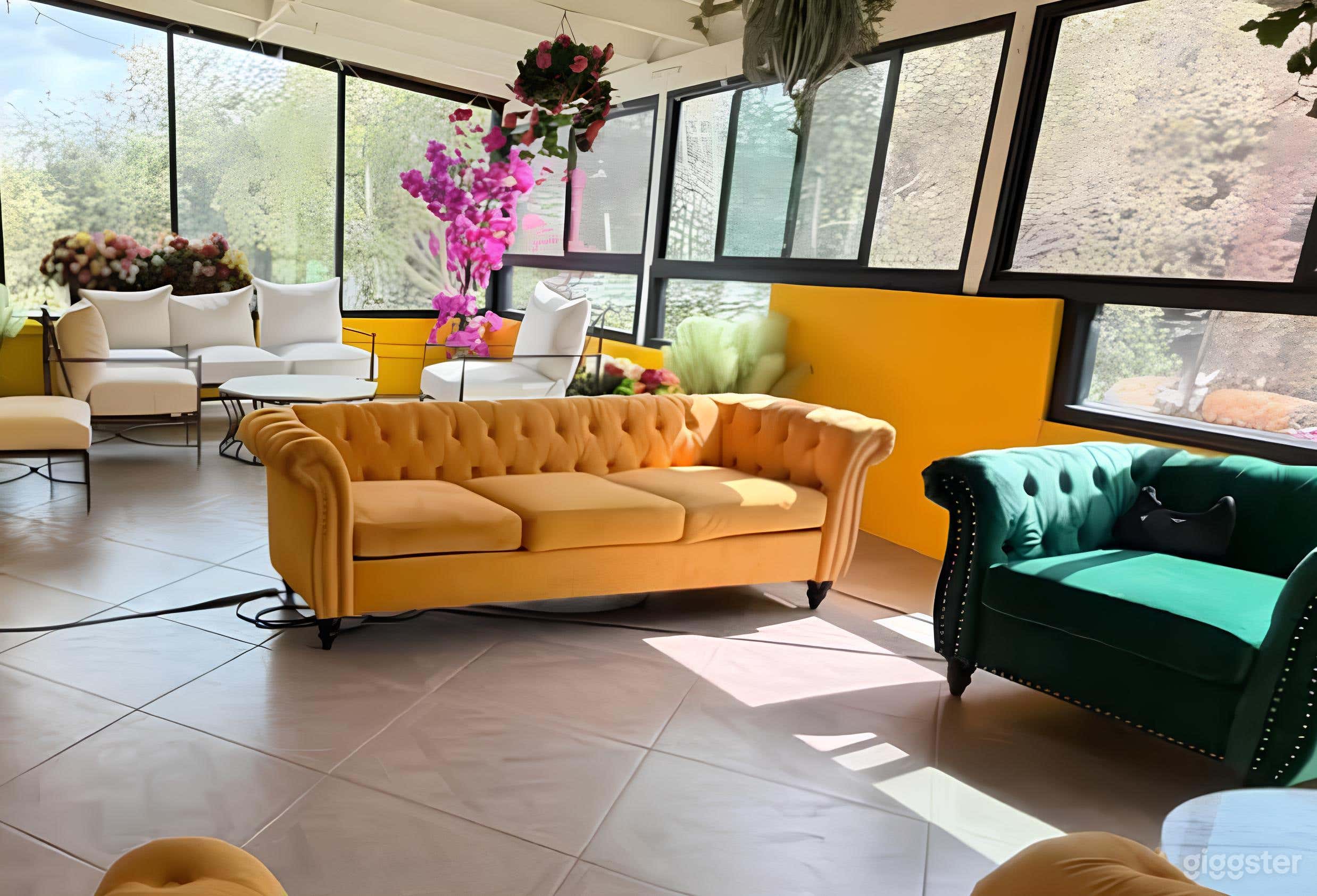 Bright and Comfy Waiting Area for Productions Photo 2