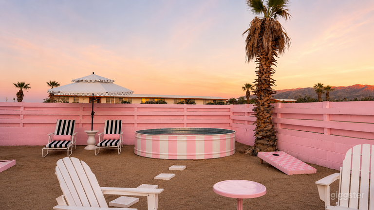  Pink Midcentury Desert Home | Cowboy Pool | Disco | JTNP 