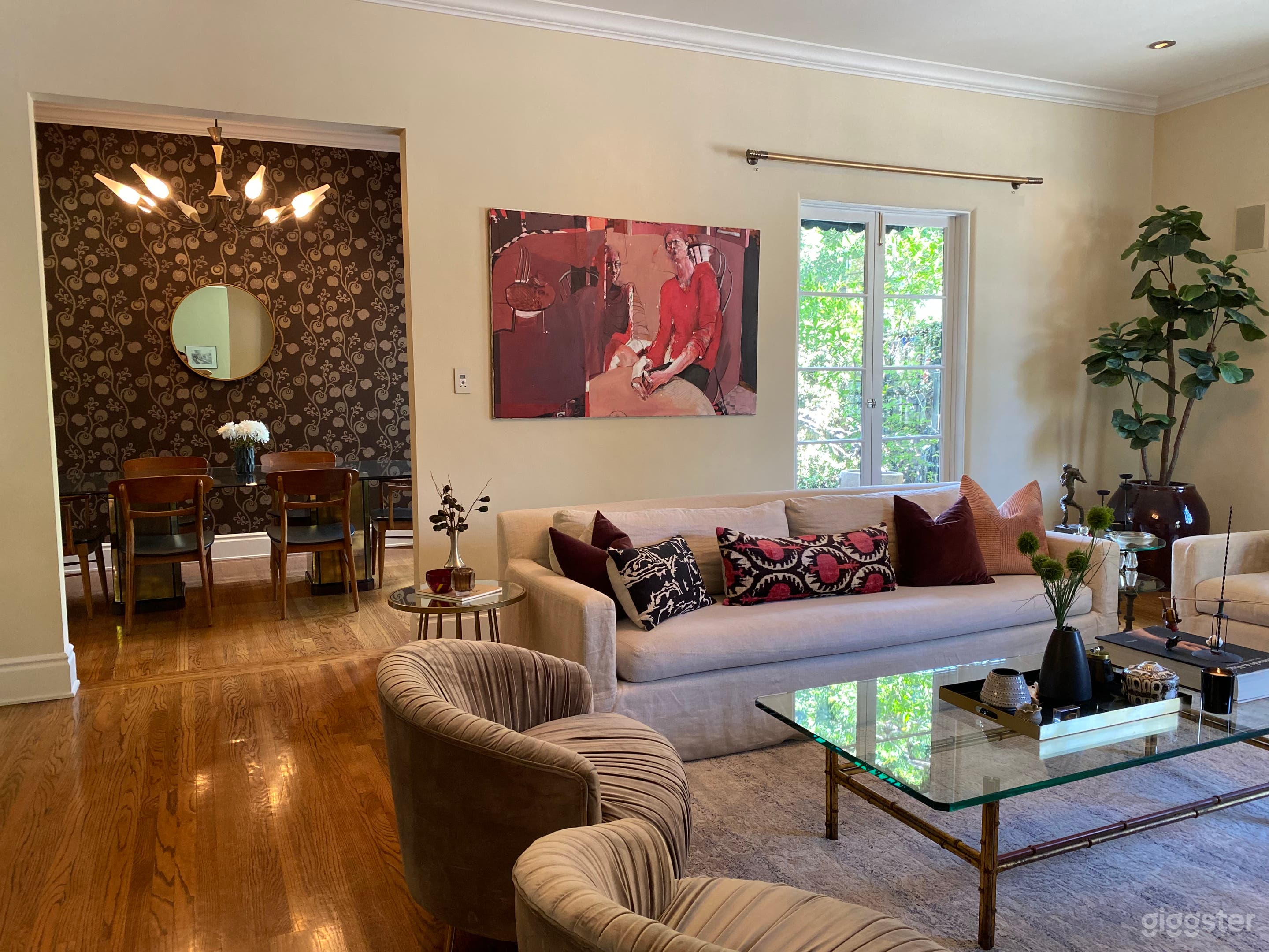 Formal living room and dining room