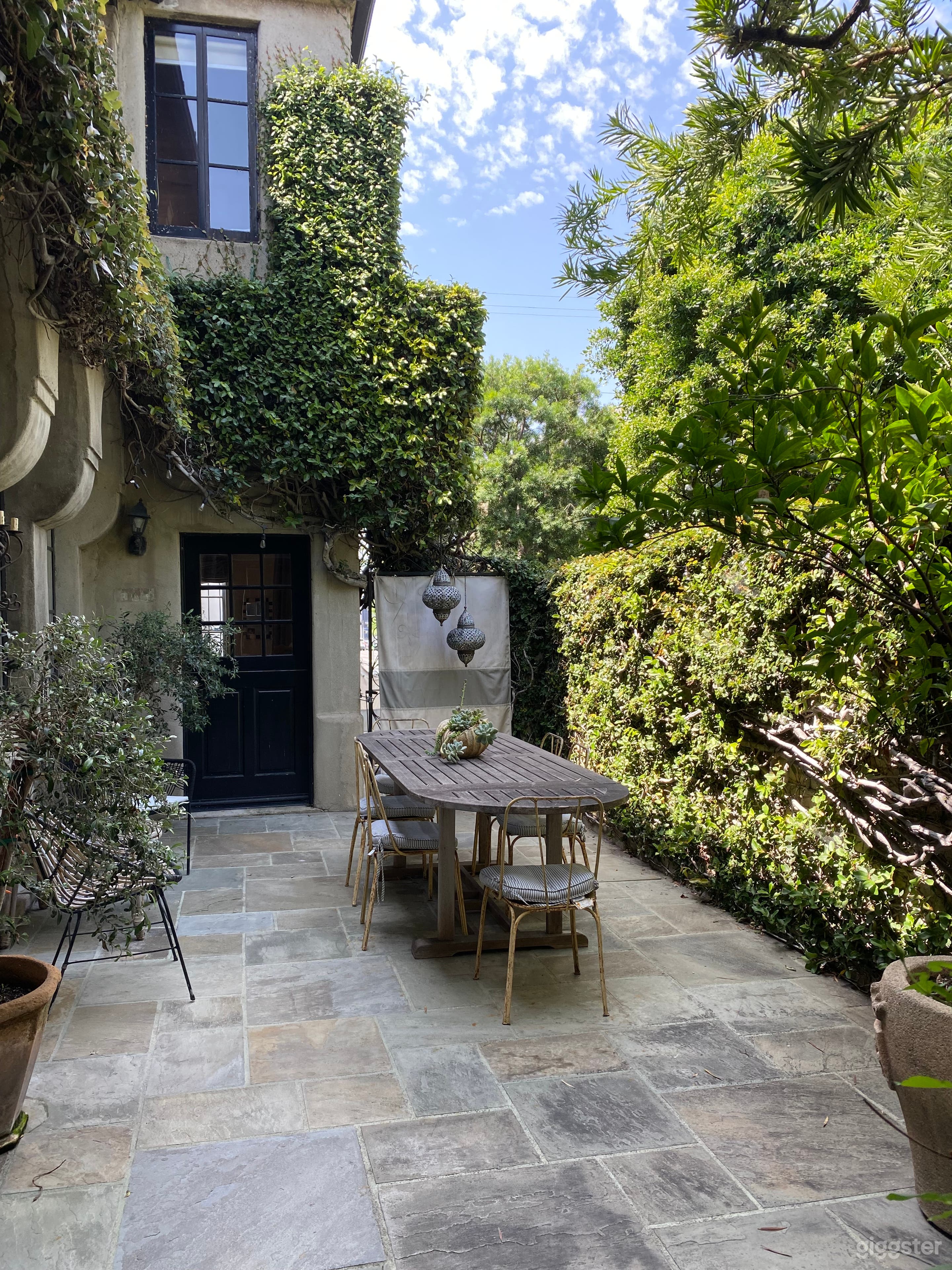 Courtyard off dining and living room
