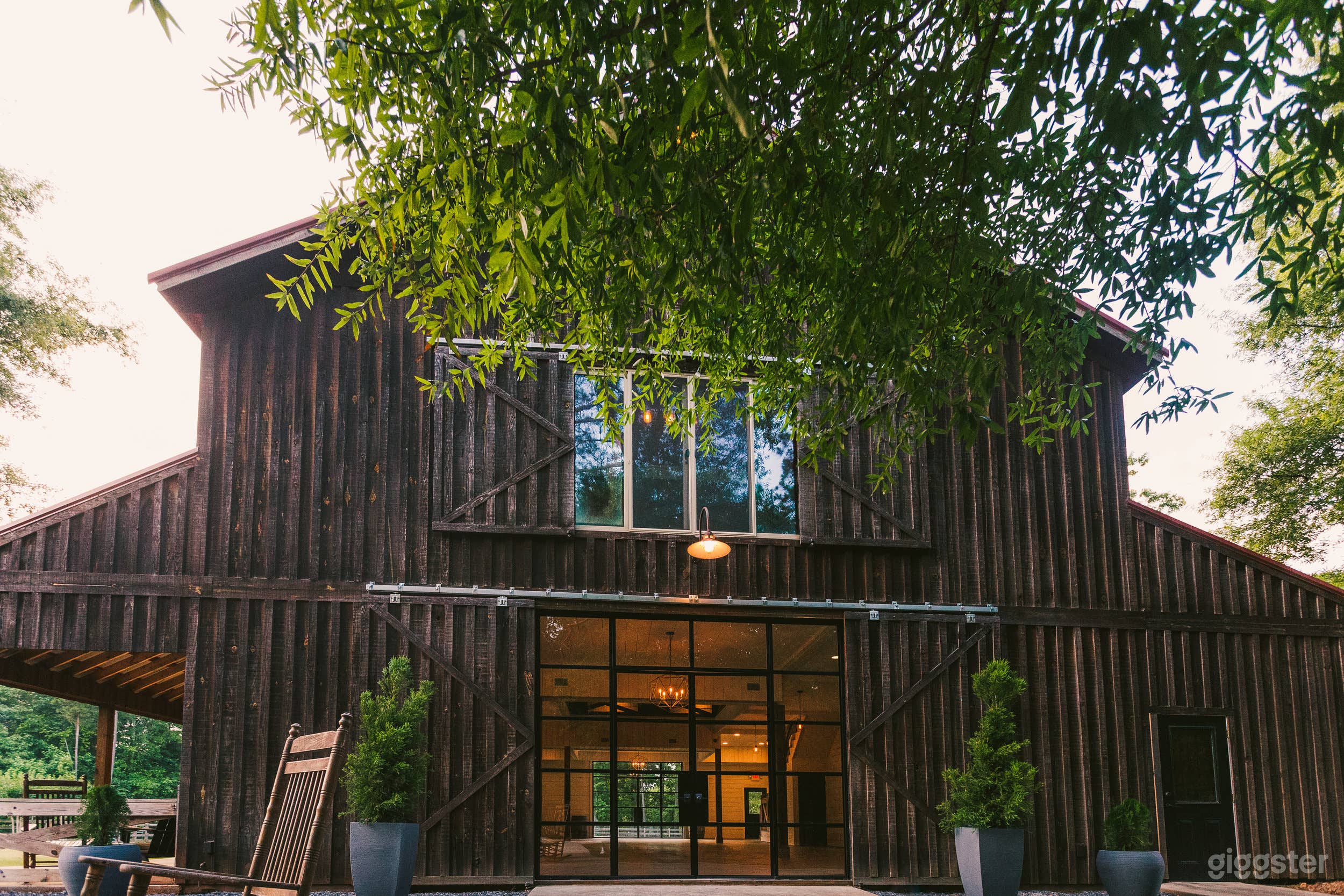 multiple outdoor lounge areas and courtyards