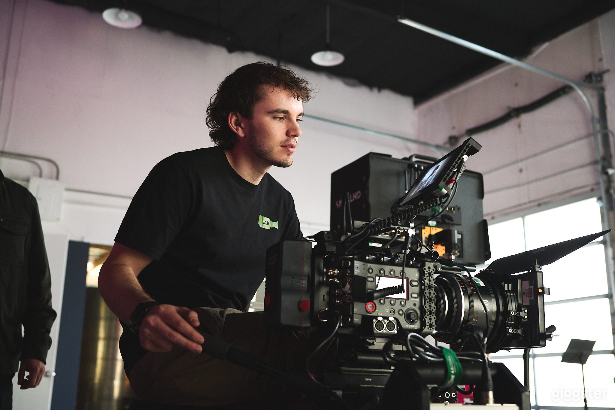 Cyclone | Studio Rental Space: Large cyclorama, crew kitchen space, garage door opening, hair &amp; make-up/wardrobe