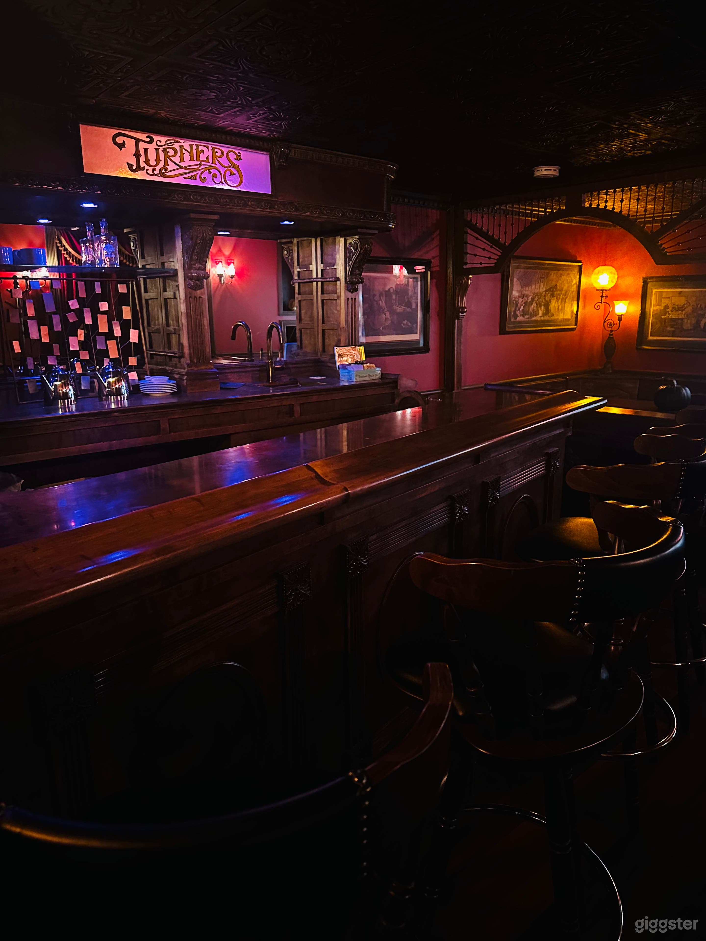 This is the bar, with 4 barstools