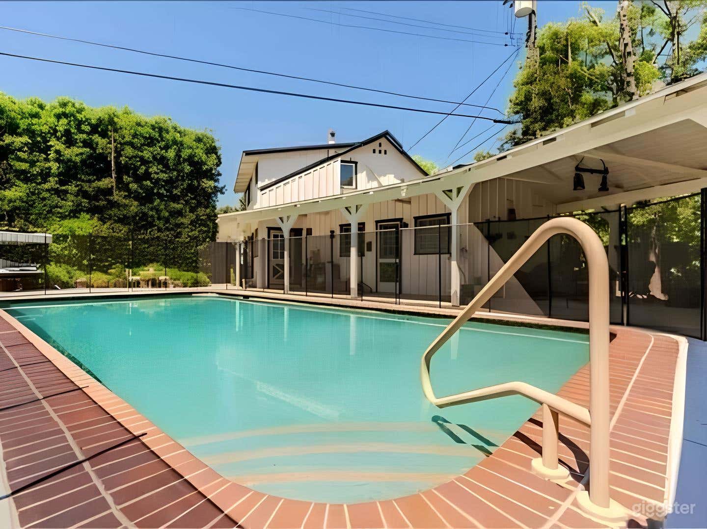 Retro Poolside Bliss Photo 1