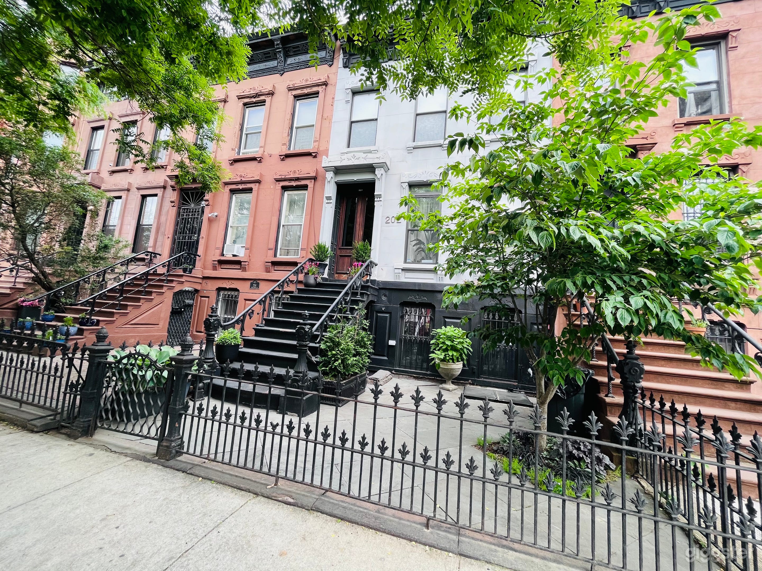 Brownstone with Black Bedroom and Backyard Oasis Photo 1