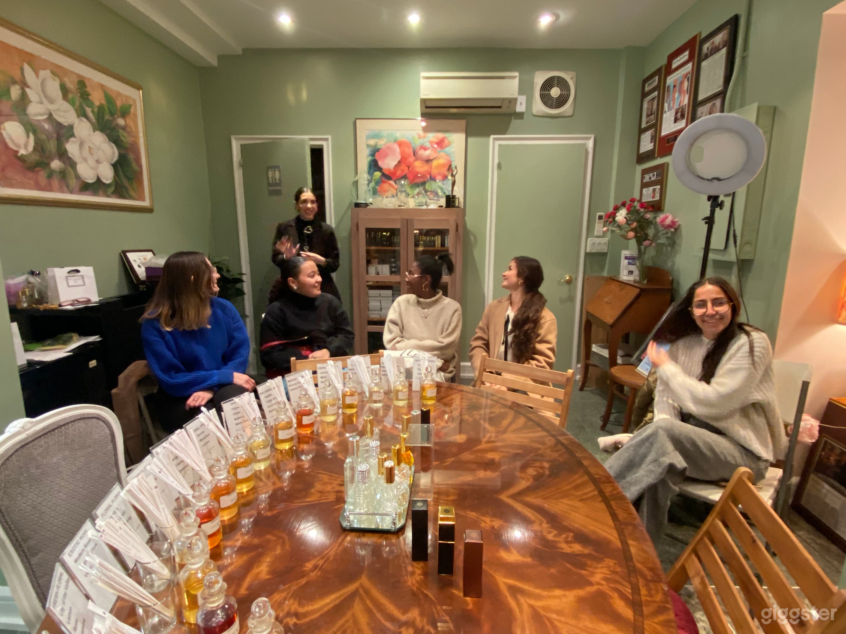 Side view of the space with Cabinet and entrance to the Bathroom