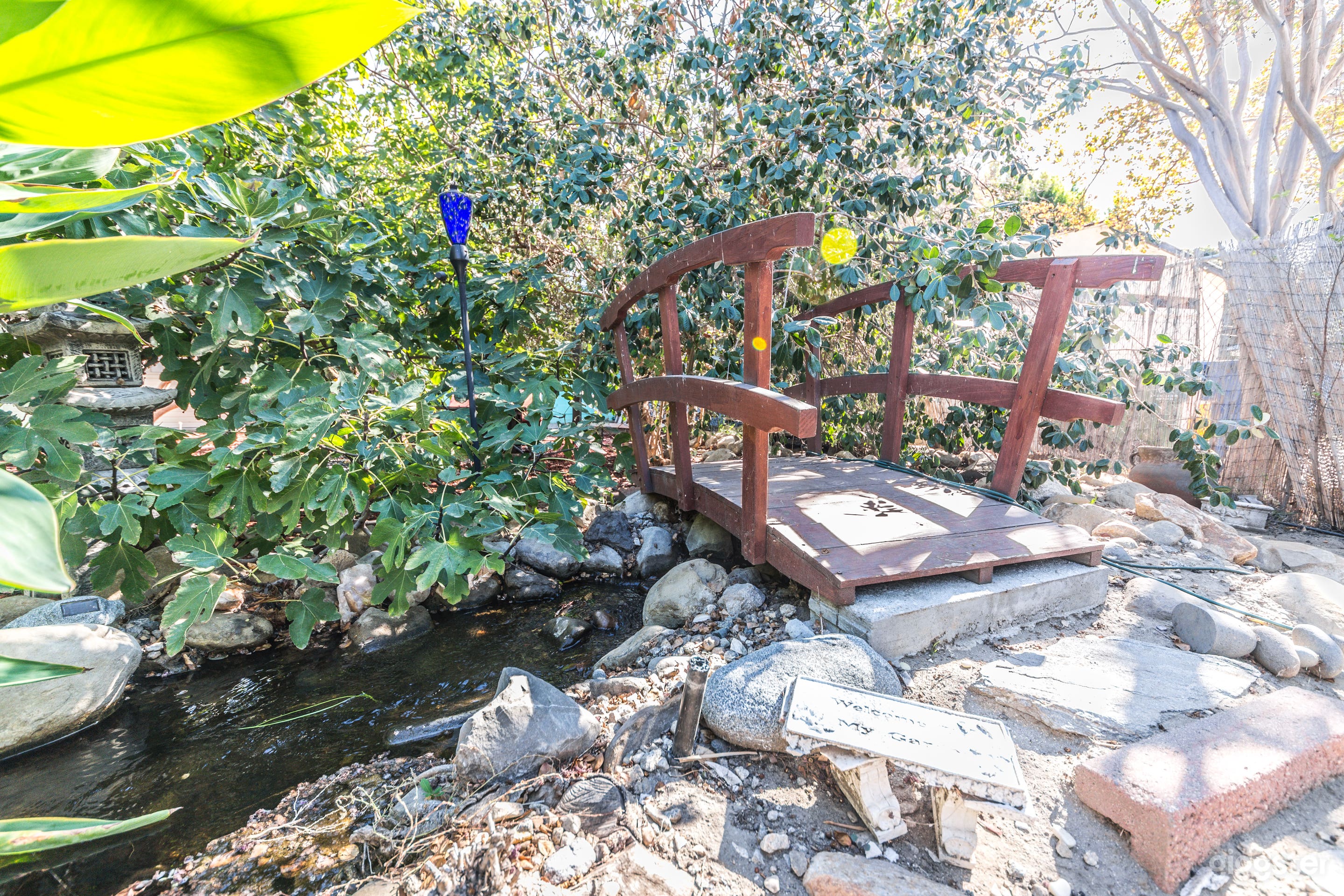 5000 Square Feet Magical &amp; Cozy Zen Garden with stream and Coy Pond