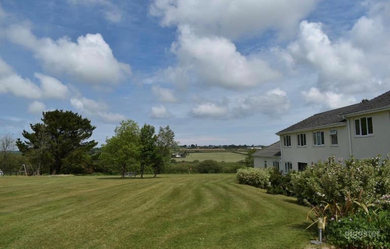 Garden apartments and field 
