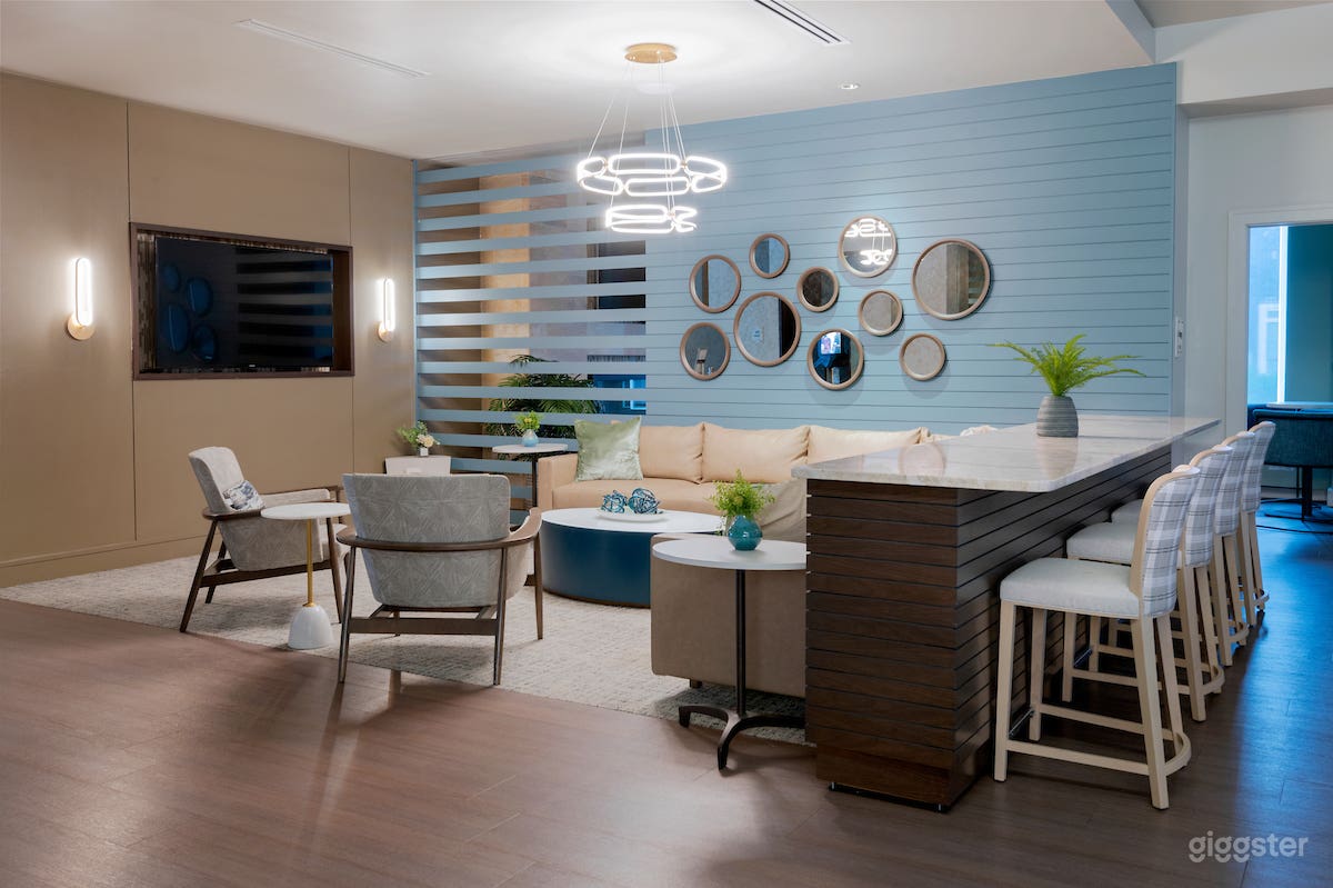 Modern Club Room w/ Kitchen in Boston Photo 2