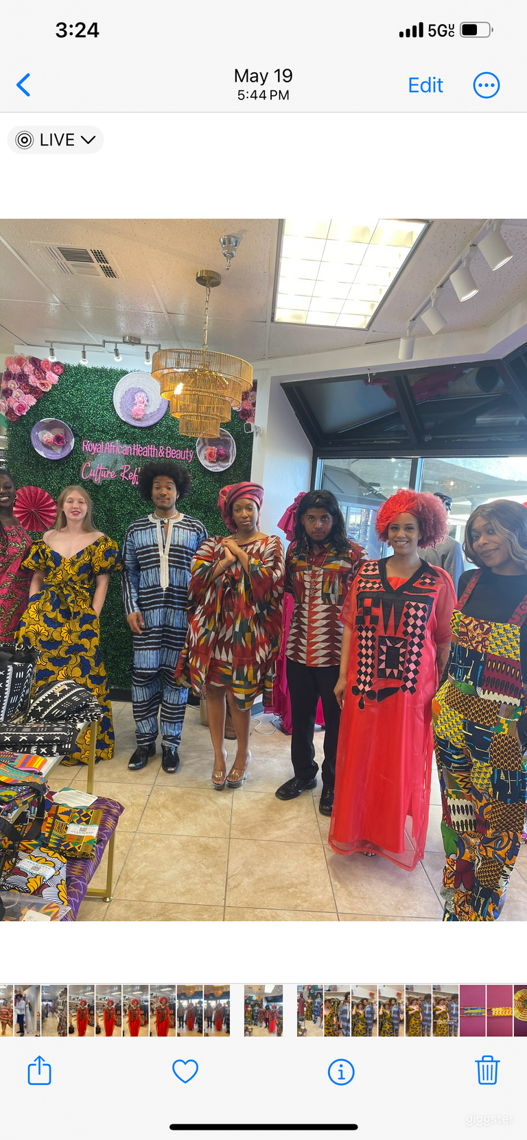  Fashion show rehearsal with models posing  