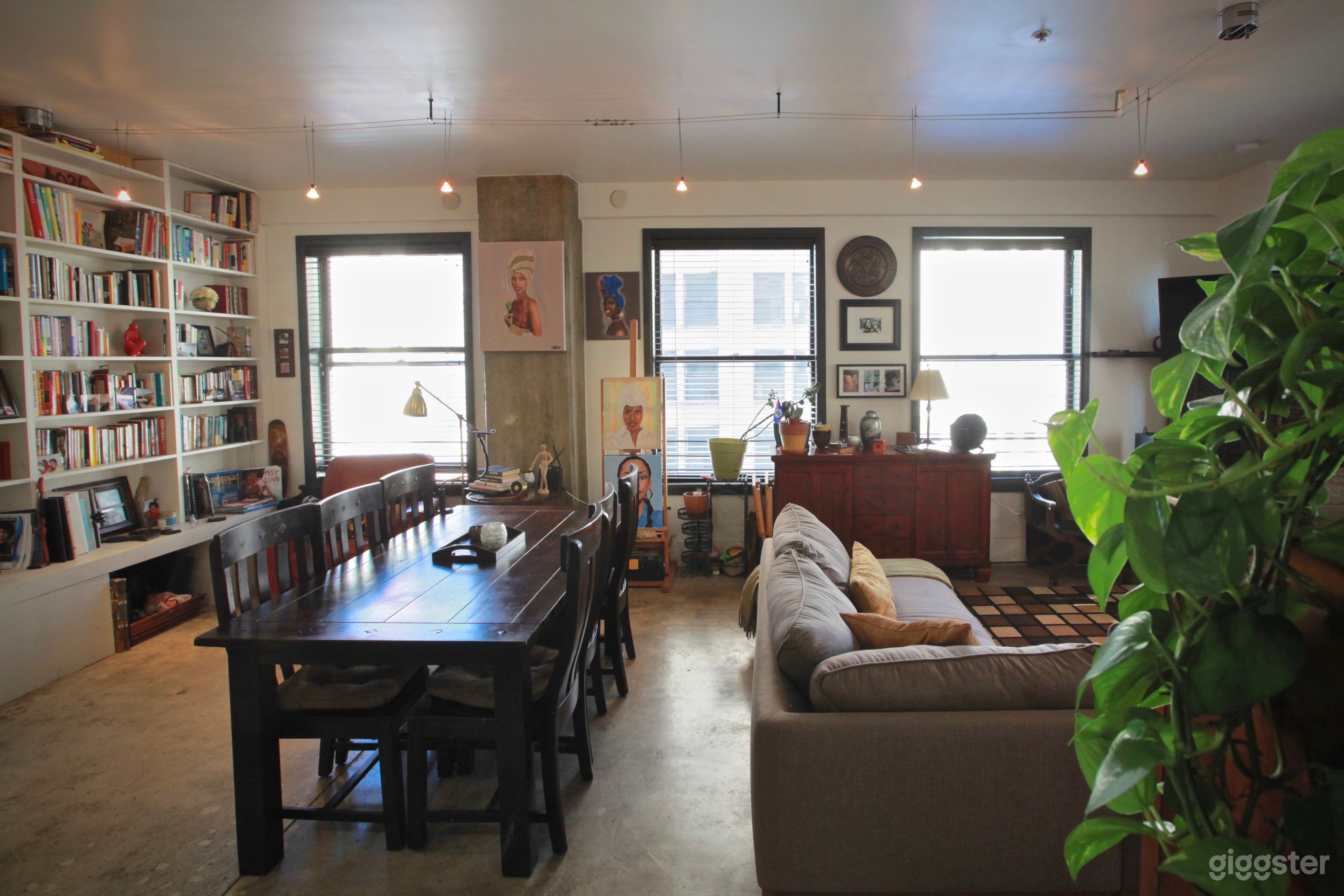 Westward view of space