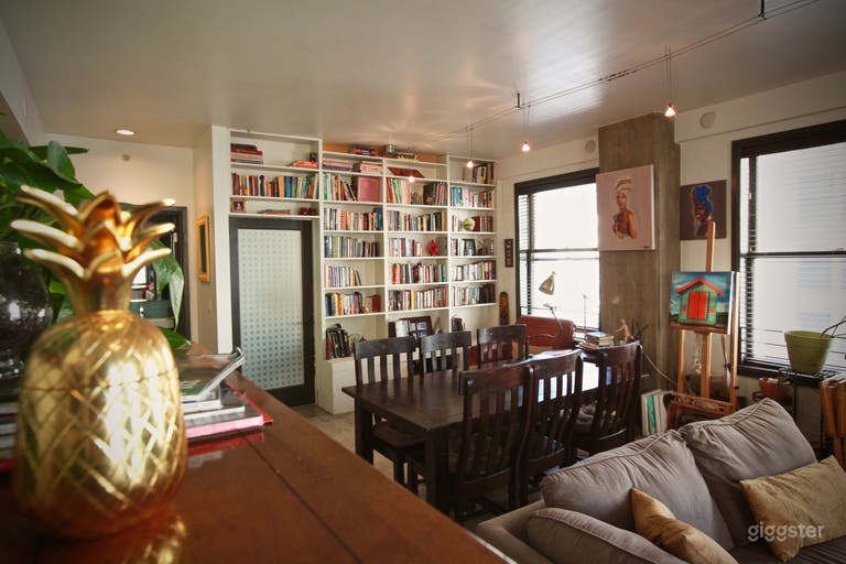  View of wall of books 