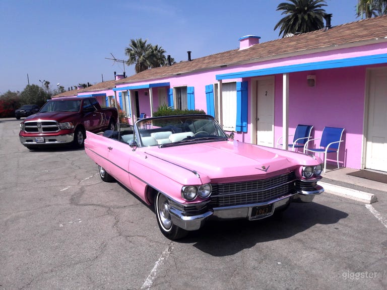  76,014 Classic Pink Convertible Cadillac  