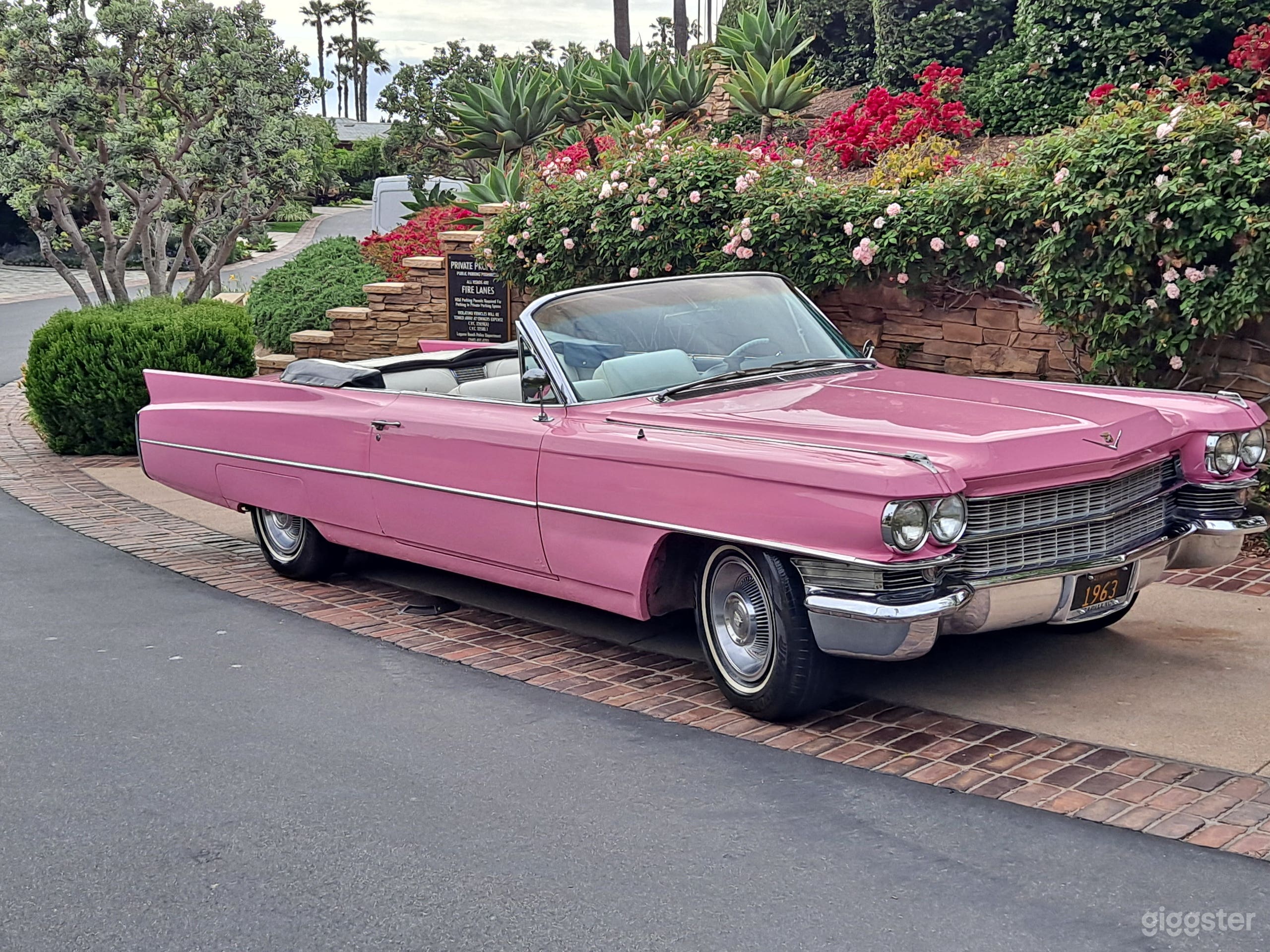 76,014 Classic Pink Convertible Cadillac  Photo 1