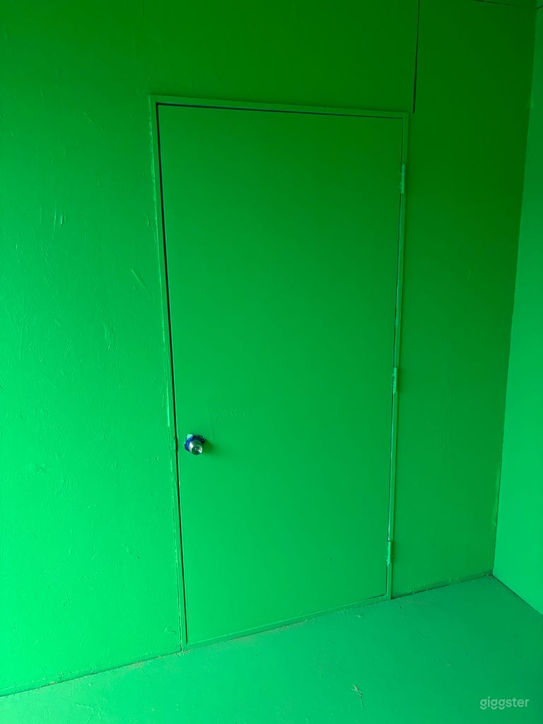  It’s a green screen room 