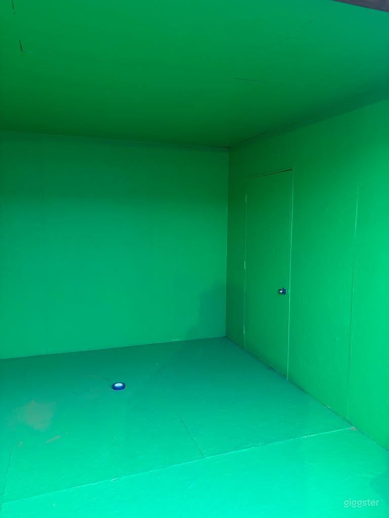  It’s a green screen room 