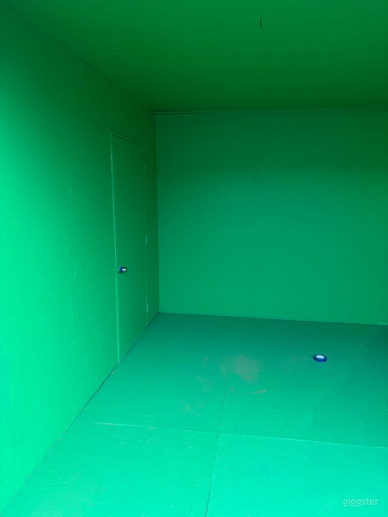 It’s a green screen room 