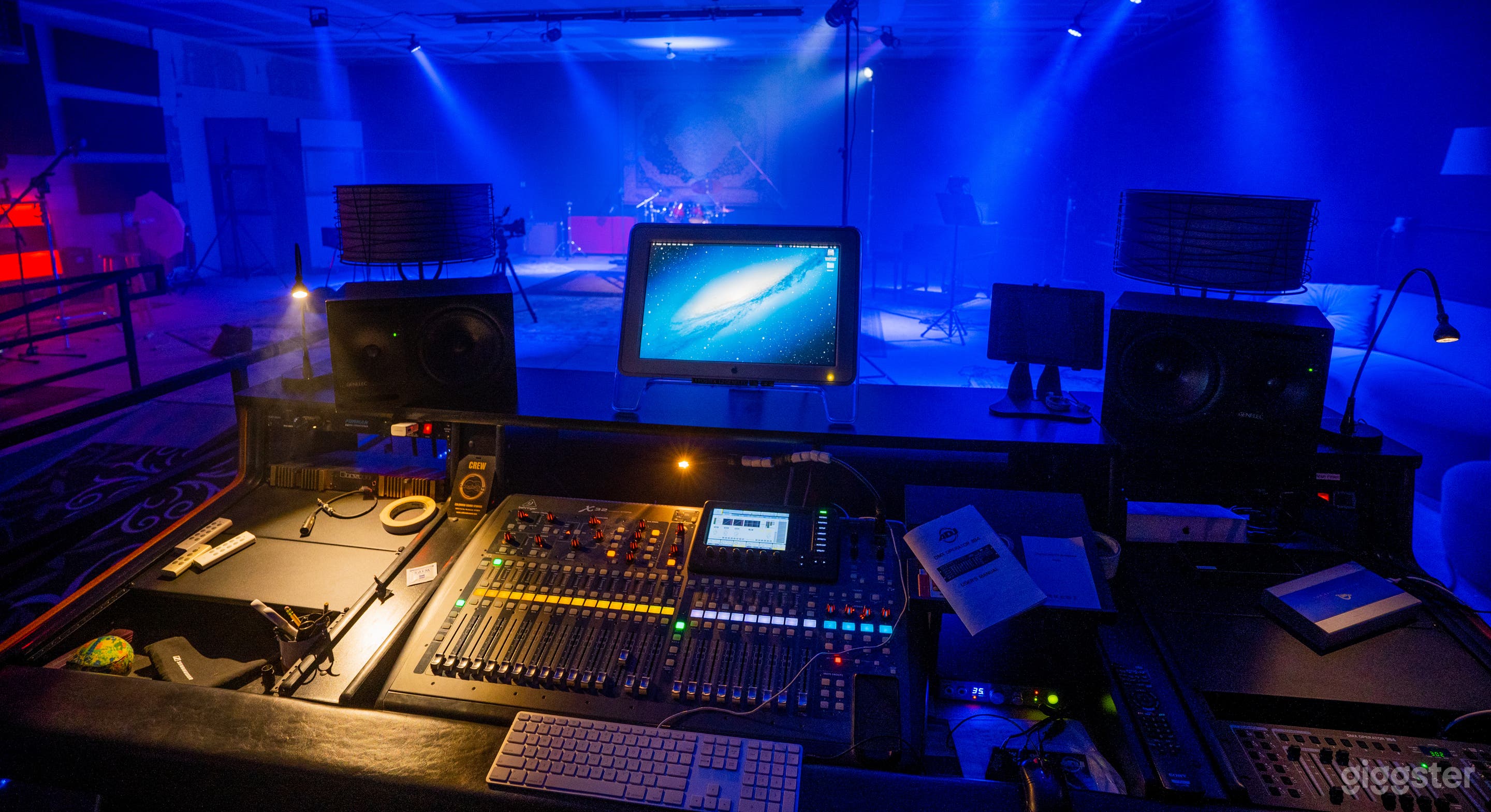 For an additional cost book our audio crew to run live sound using Behringer X32 board, in ear monitoring also available 