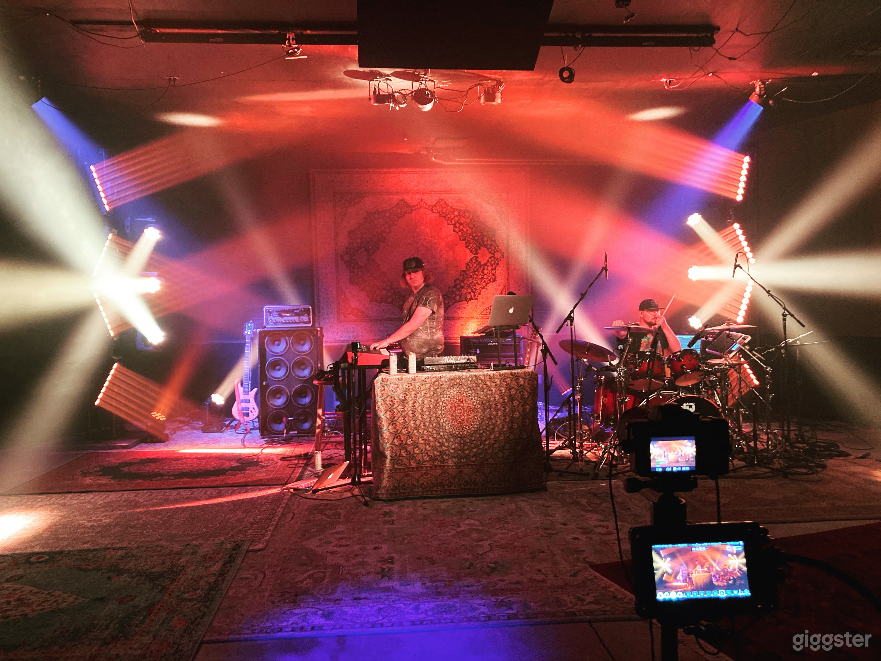 Live stream your performance or invite guests for a live show