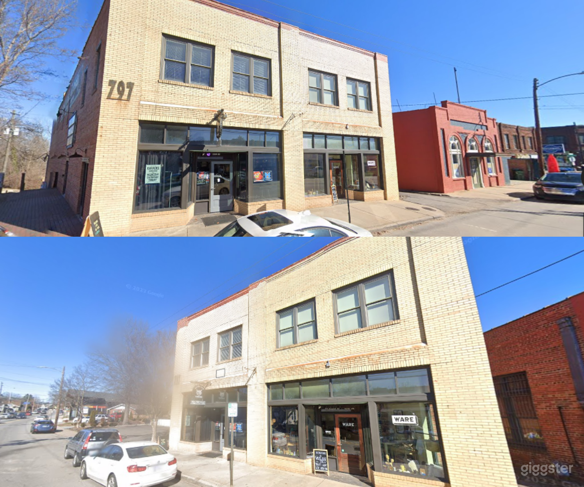 Front Street view of Alley Cat Social Club in Asheville, NC