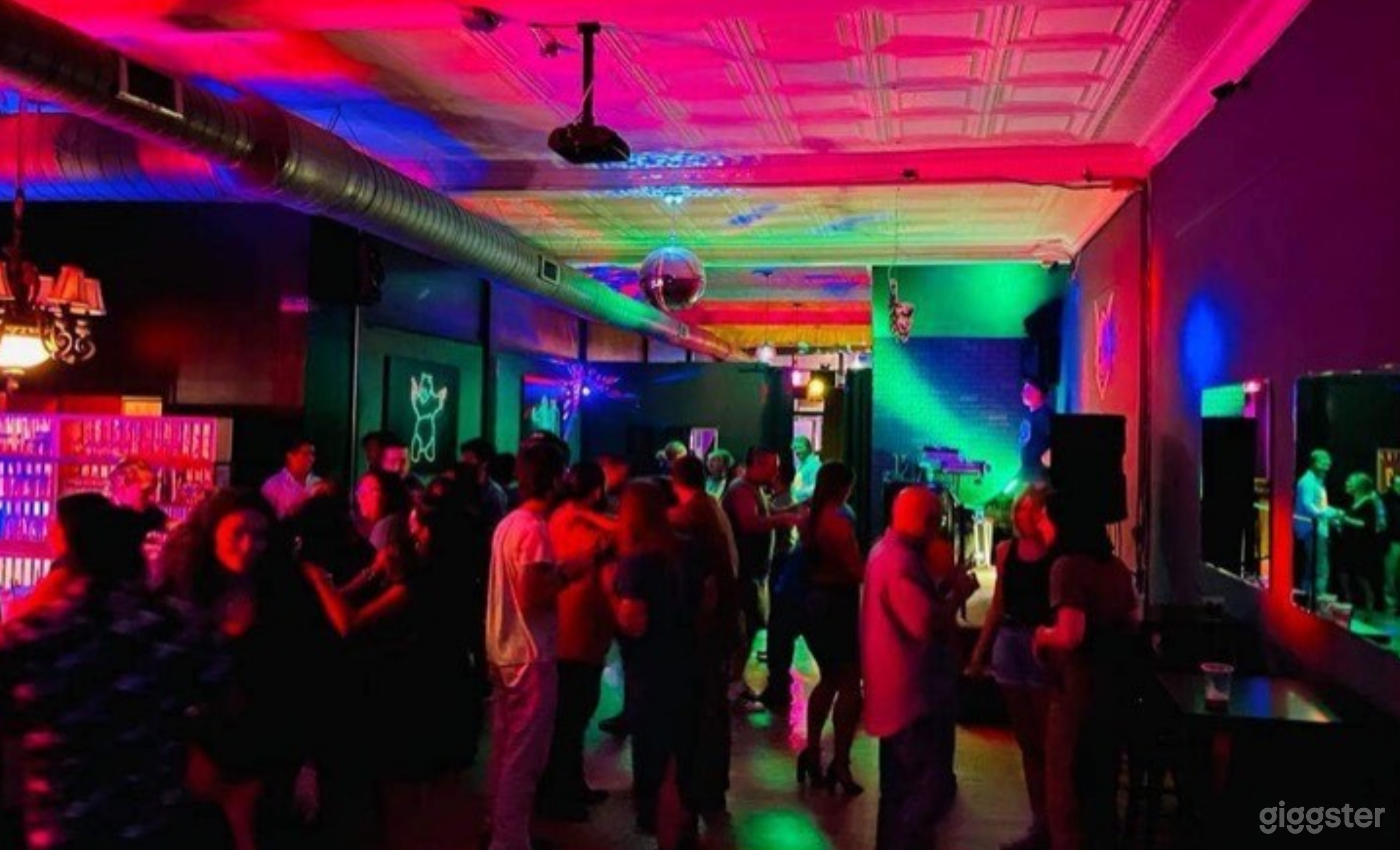 Dance Floor in Alley Cat Social Club, Asheville, NC