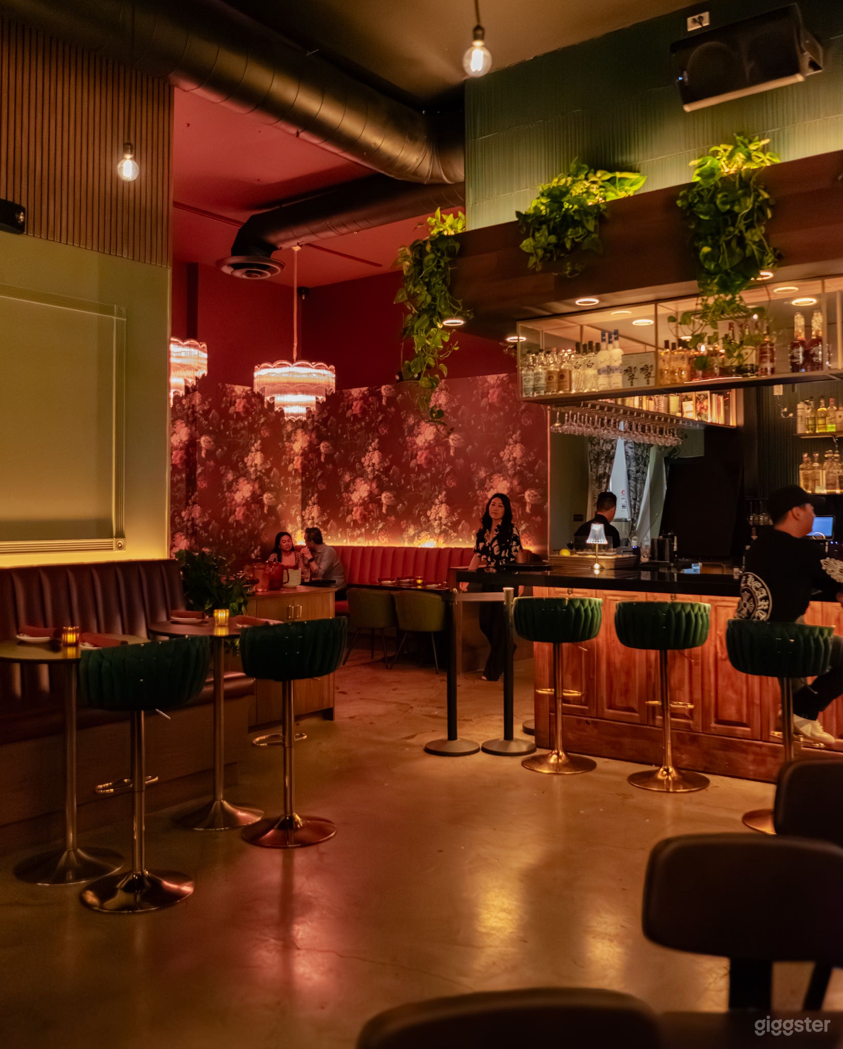 Moody Cocktail Lounge with Built-In DJ Setup Photo 2