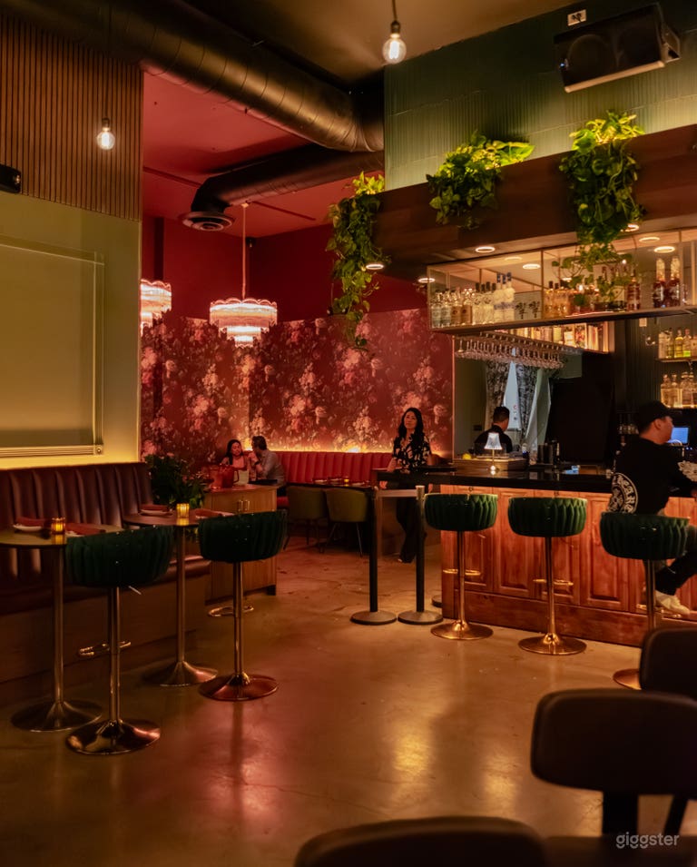  Moody Cocktail Lounge with Built-In DJ Setup 