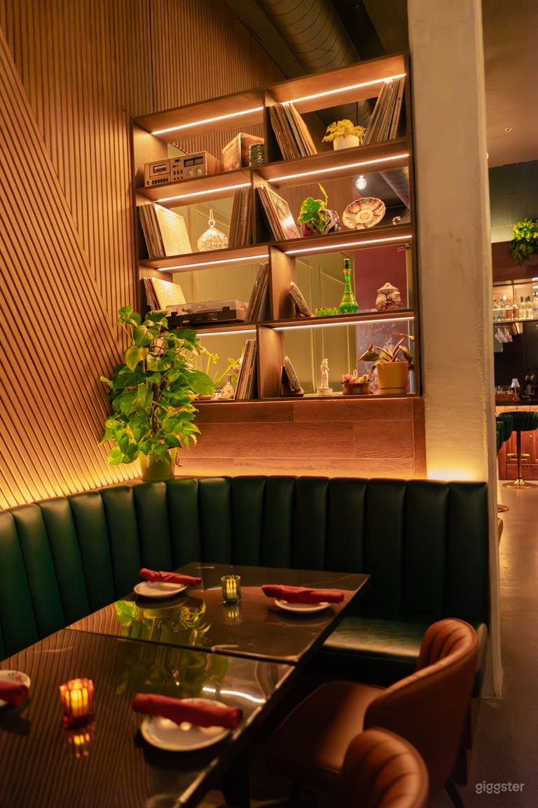  Moody Cocktail Lounge with Built-In DJ Setup 