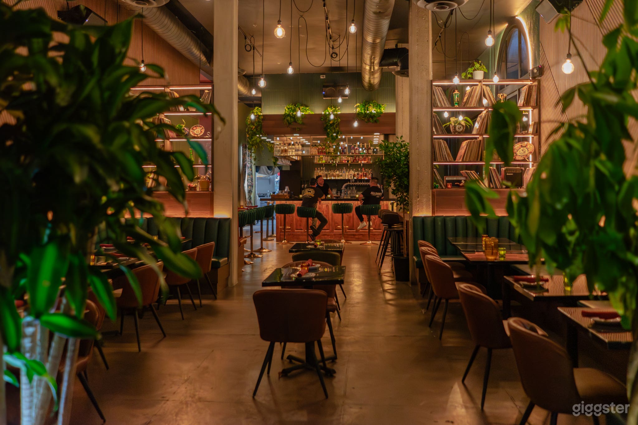 Moody Cocktail Lounge with Built-In DJ Setup Photo 1