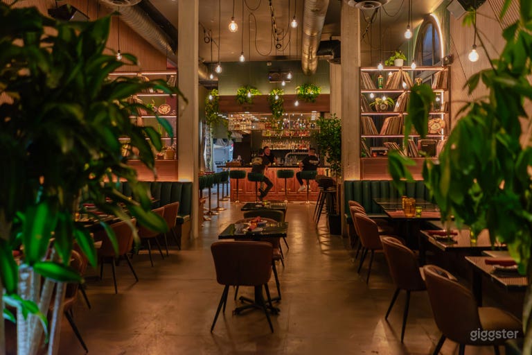  Moody Cocktail Lounge with Built-In DJ Setup 