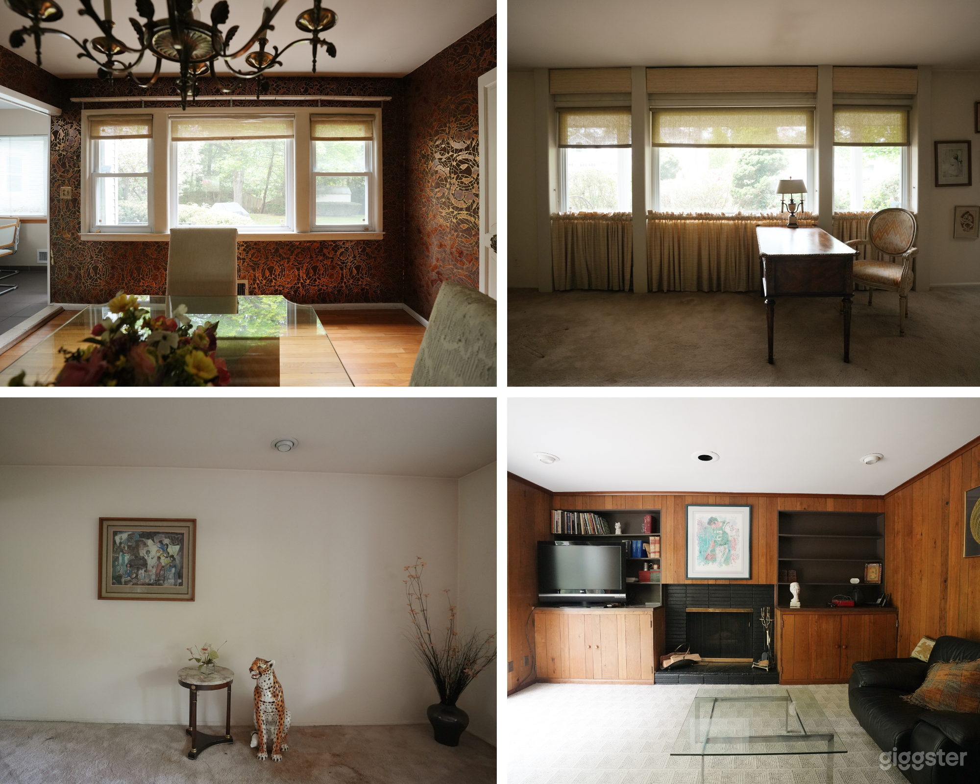 Vintage Furnished Retro House with Carpeting Photo 1