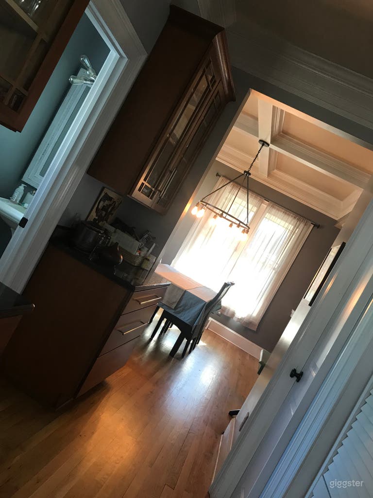  Butler&#x27;s Pantry (NOTE: this is old dining room light fixture and furniture) 