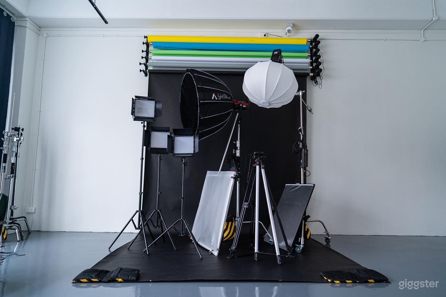 Equipment and Backdrop
