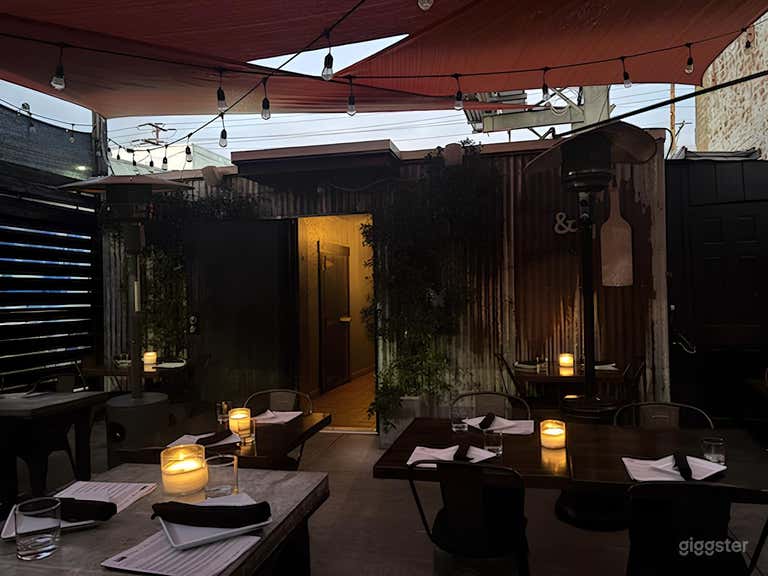  Patio extérieur rustique 