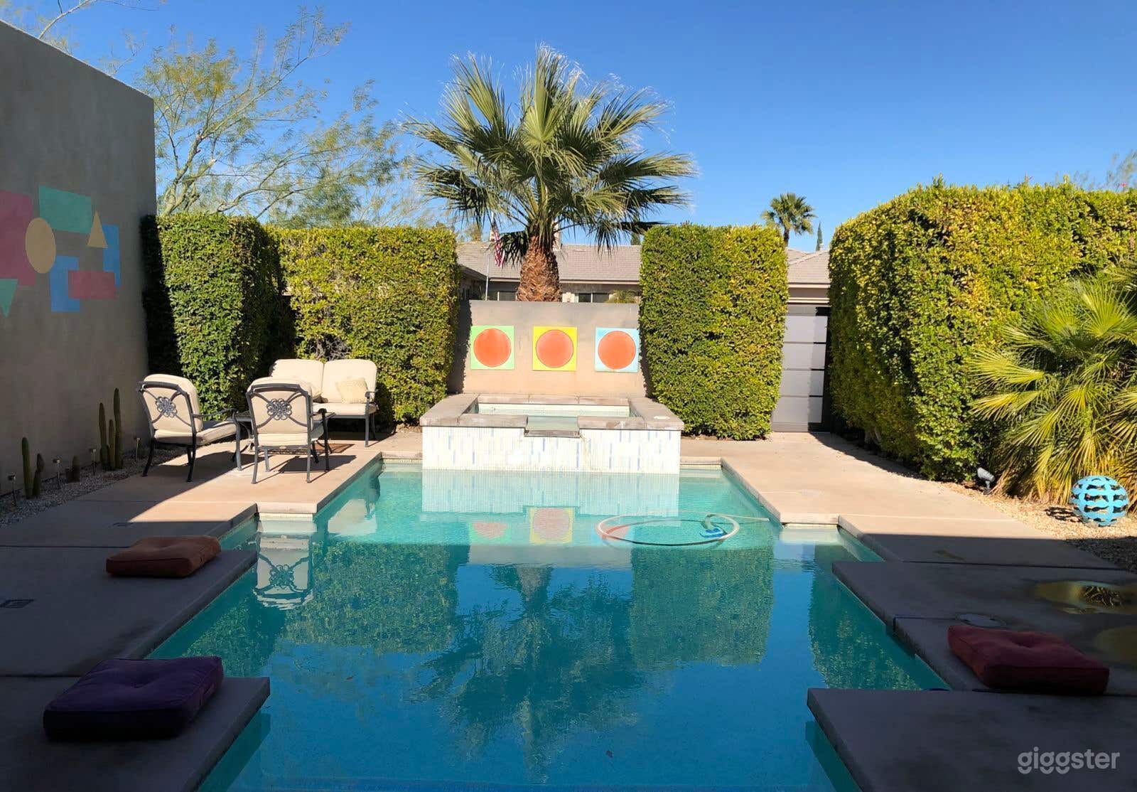 Artistic Poolside Haven Photo 1