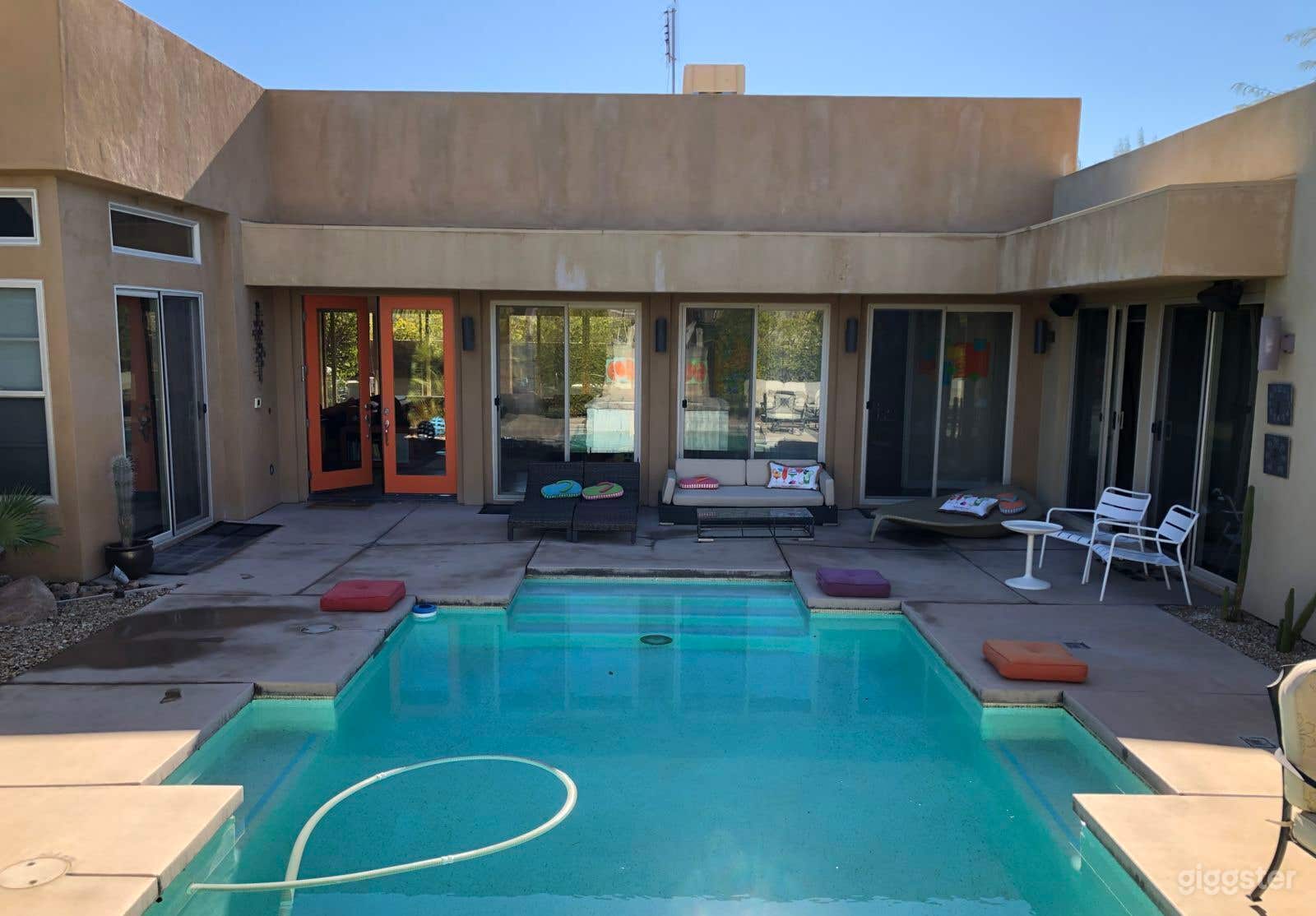 Artistic Poolside Haven Photo 2