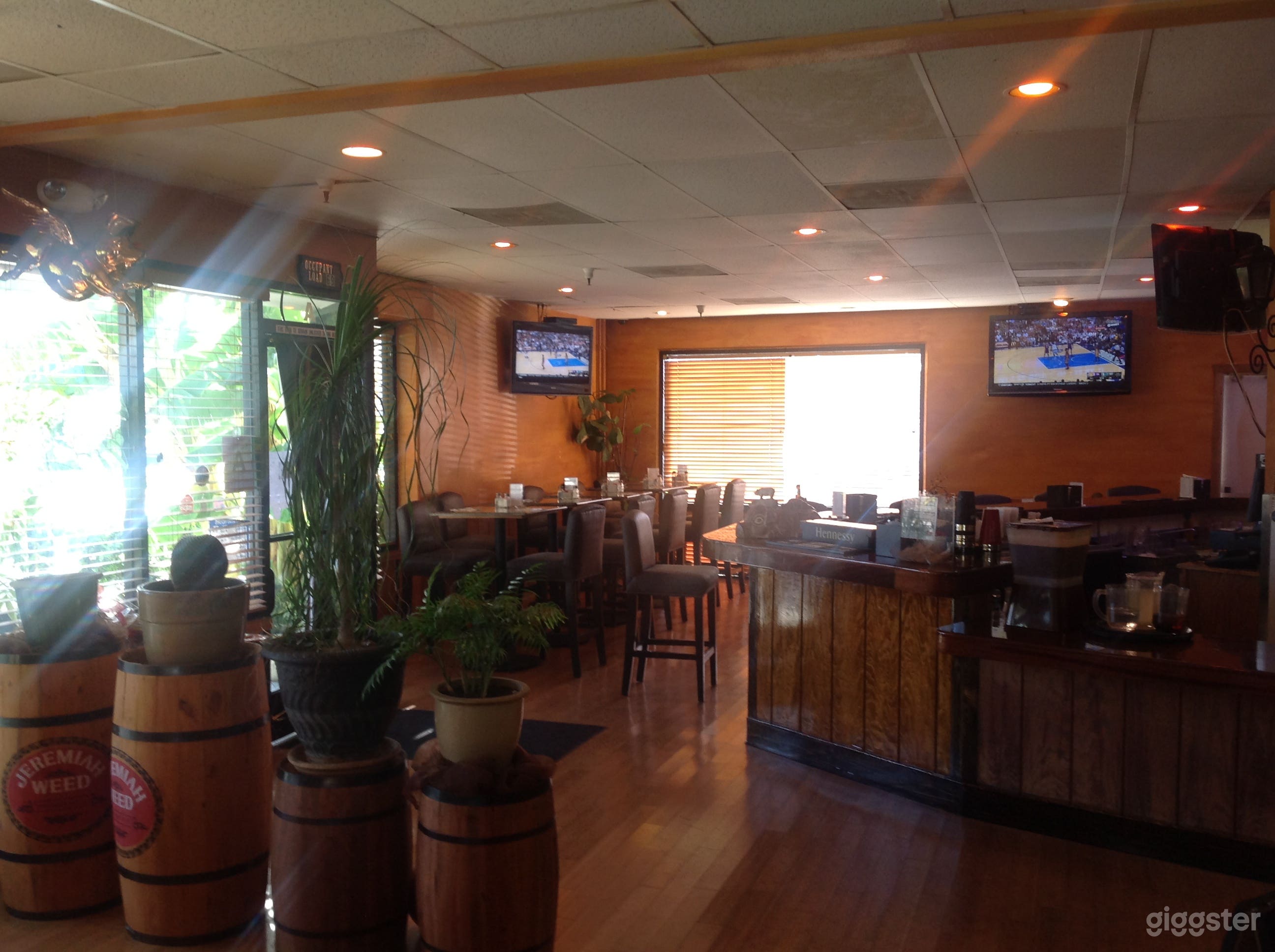 Interior of restaurant