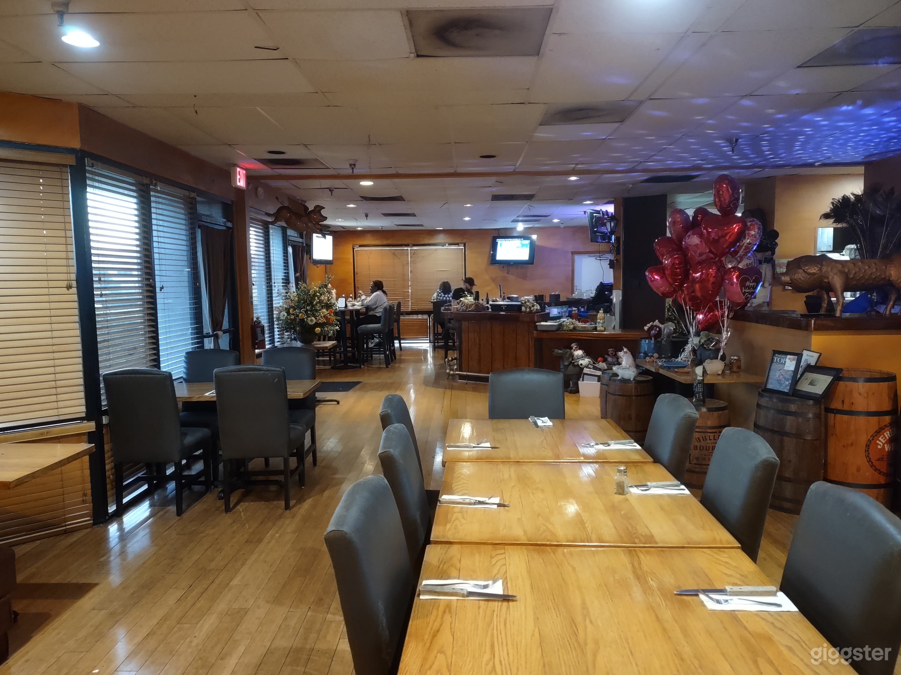 Interior of restaurant