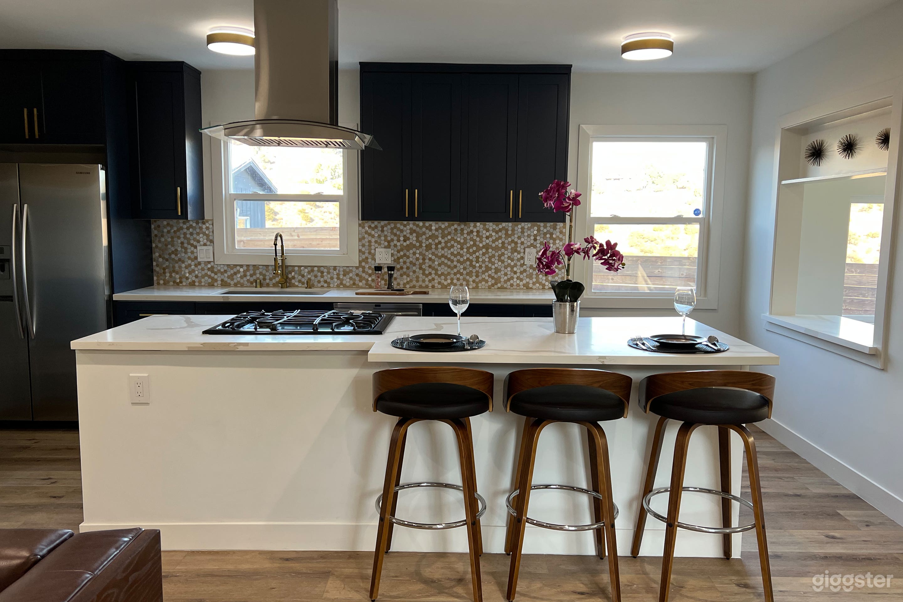 Direct Hollywood Sign View from the Kitchen 