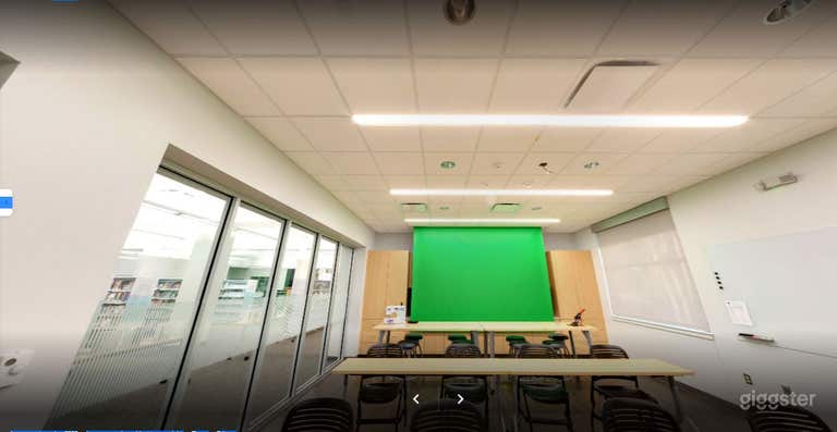  White and Green screen Library Study Room in Greenwell Spring 