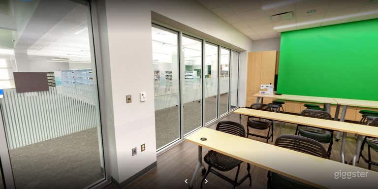  White and Green screen Library Study Room in Greenwell Spring 