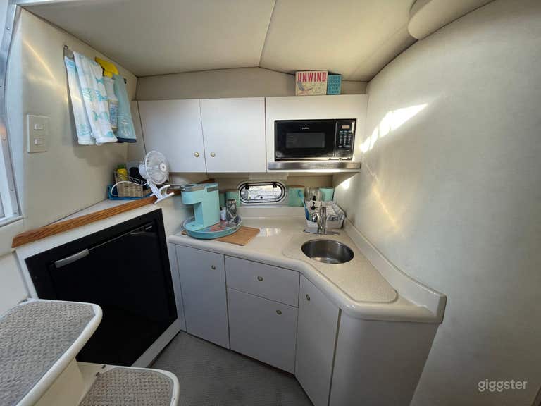  Refrigerator, microwave, and bar area 