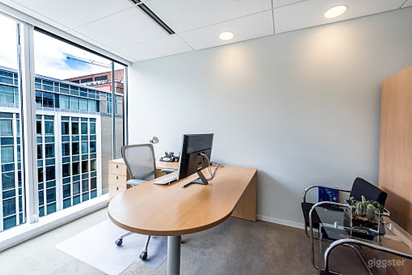 Floor-to-Ceiling Glass-Window Office Photo 3