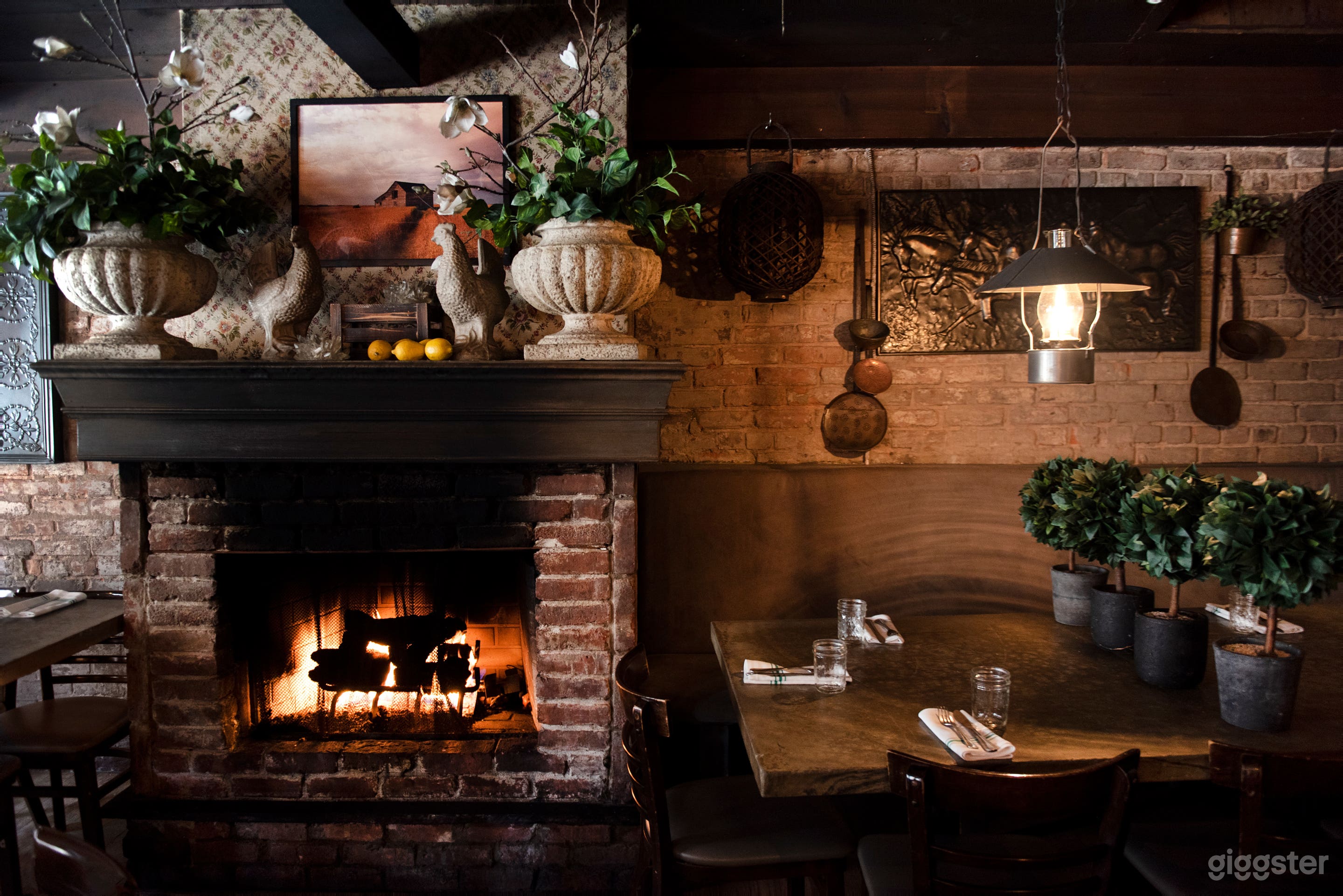 Main Dinning Room with Fire Place