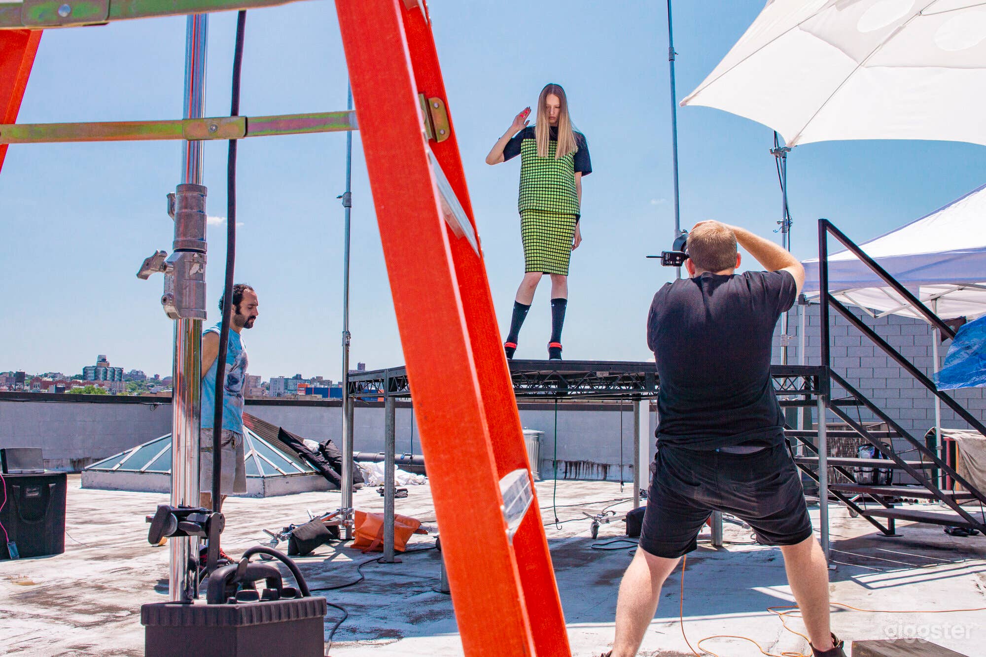 Fashion Shoot with Rooftop and Shoot Platform
