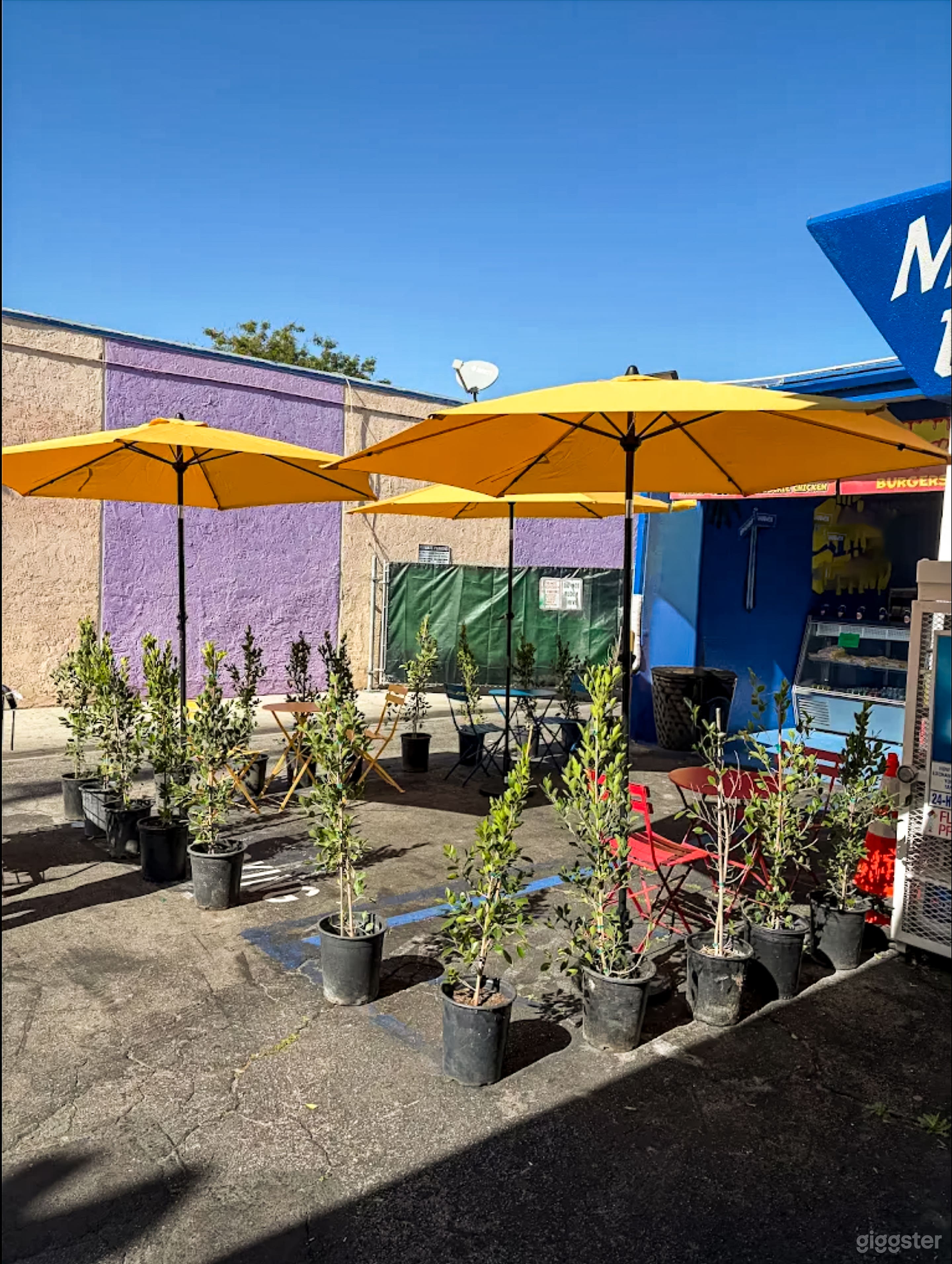 Burger Stand w/ Colorful Patio & Urban Backlot Vibes Photo 4
