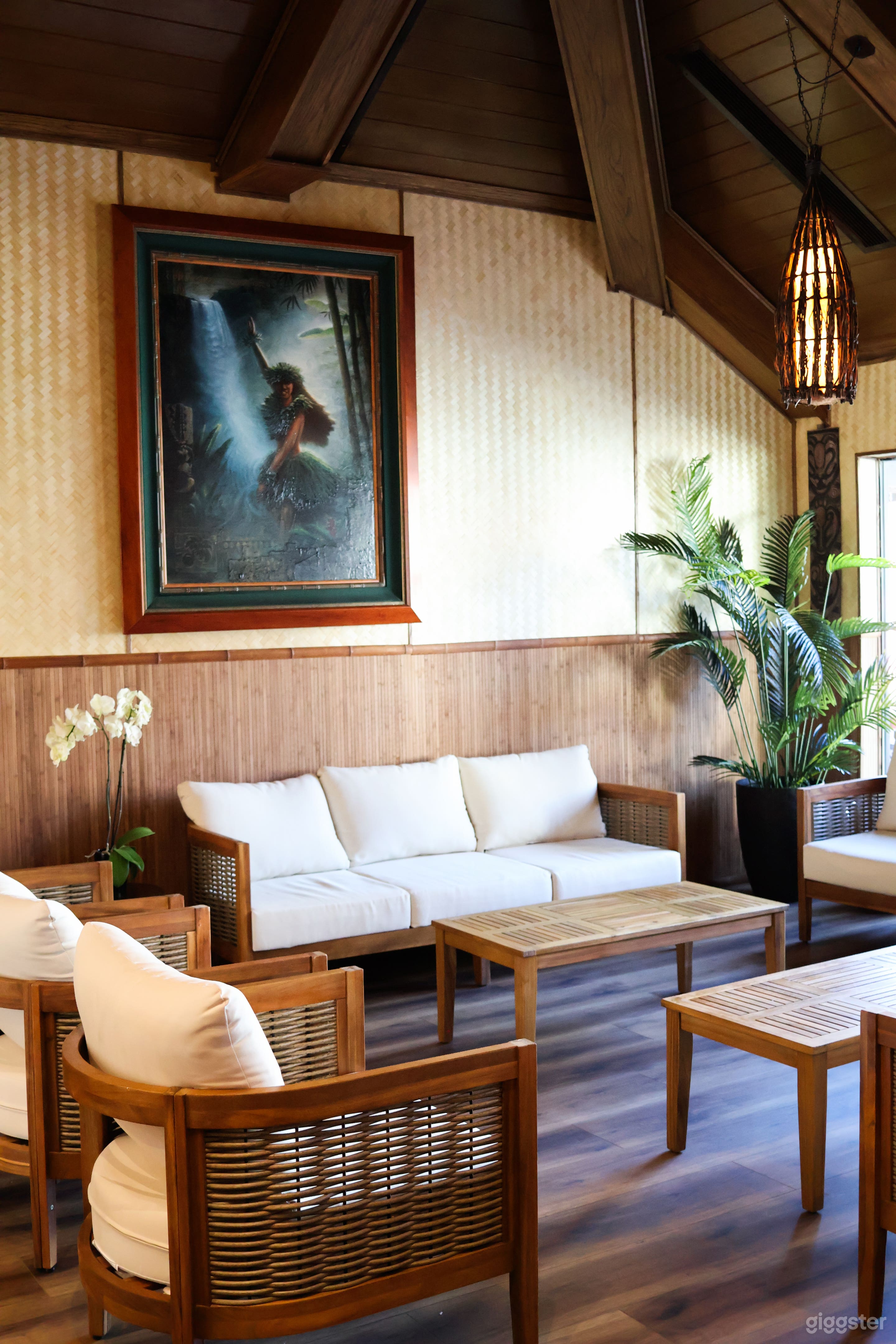 Lounge Area Featuring Art